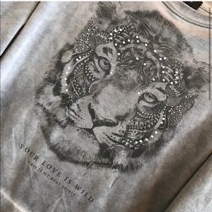 Mango MNG Jeans "Your Love is Wild" Sweatshirt
